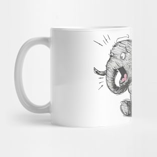 shock elephant Mug
